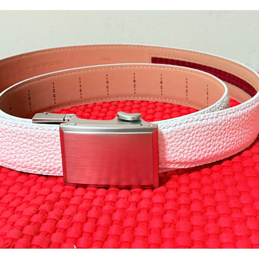 NWOT Nexbelt Golf White Pebbled Leather Belt